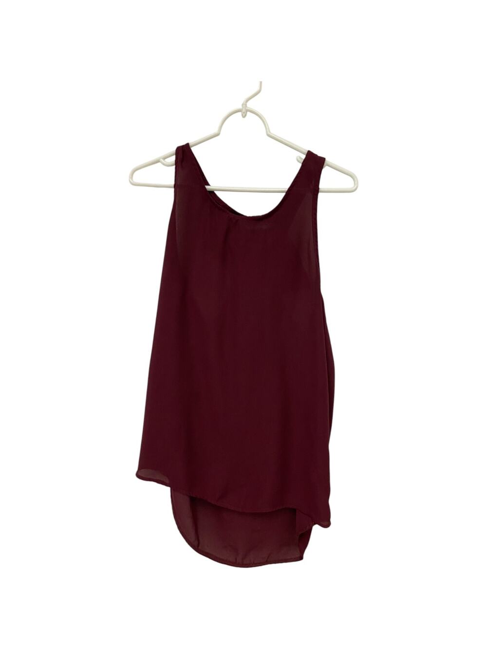 Collegiate Outfitters Tank Top Womens Small Burgundy Scoop Neck Sleeveless